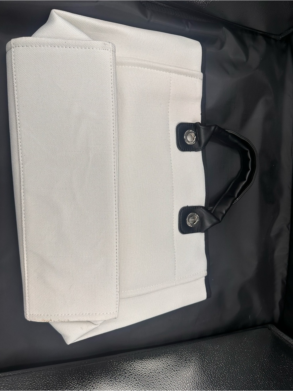 High quality inspo White and Black Canvas Tote Bag - Picture 10 of 12
